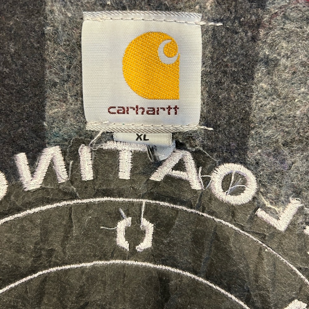 MENS CARHARTT BLANKET LINED J001 BLACK DETROIT JACKET COAT SZ XL REG RN #14806 - Picture 14 of 15